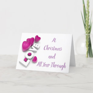 ***I LOVE YOU*** & BEING WITH YOU AT CHRISTMAS HOLIDAY CARD