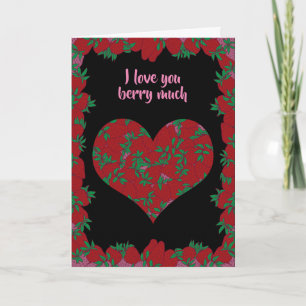 I Love you berry much Holiday Card