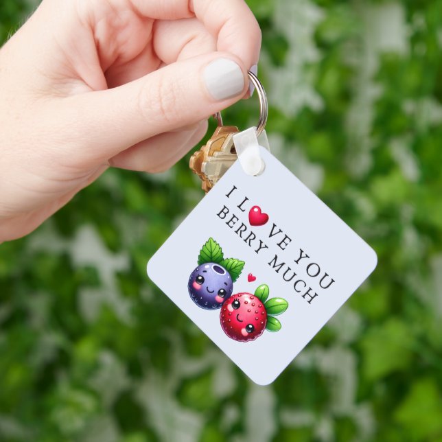I Love You Berry Much Keychain (Hand)