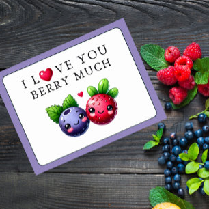 I Love You Berry Much Postcard