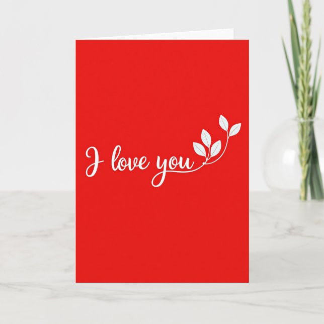 I Love You Best Romantic Card (Front)