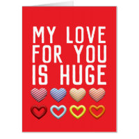 I LOVE YOU BIG OVERSIZED GREETING CARD