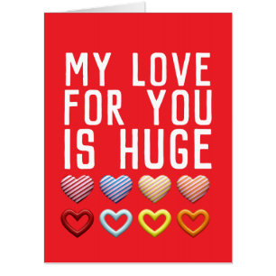 I LOVE YOU BIG OVERSIZED GREETING CARD