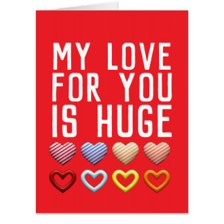 I LOVE YOU BIG OVERSIZED GREETING CARD