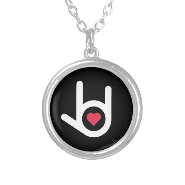 I Love You Black Necklace (Front)