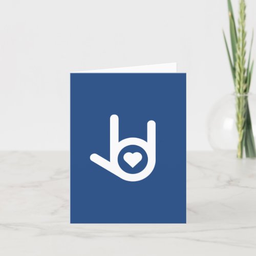 I Love You Blue Greeting Card