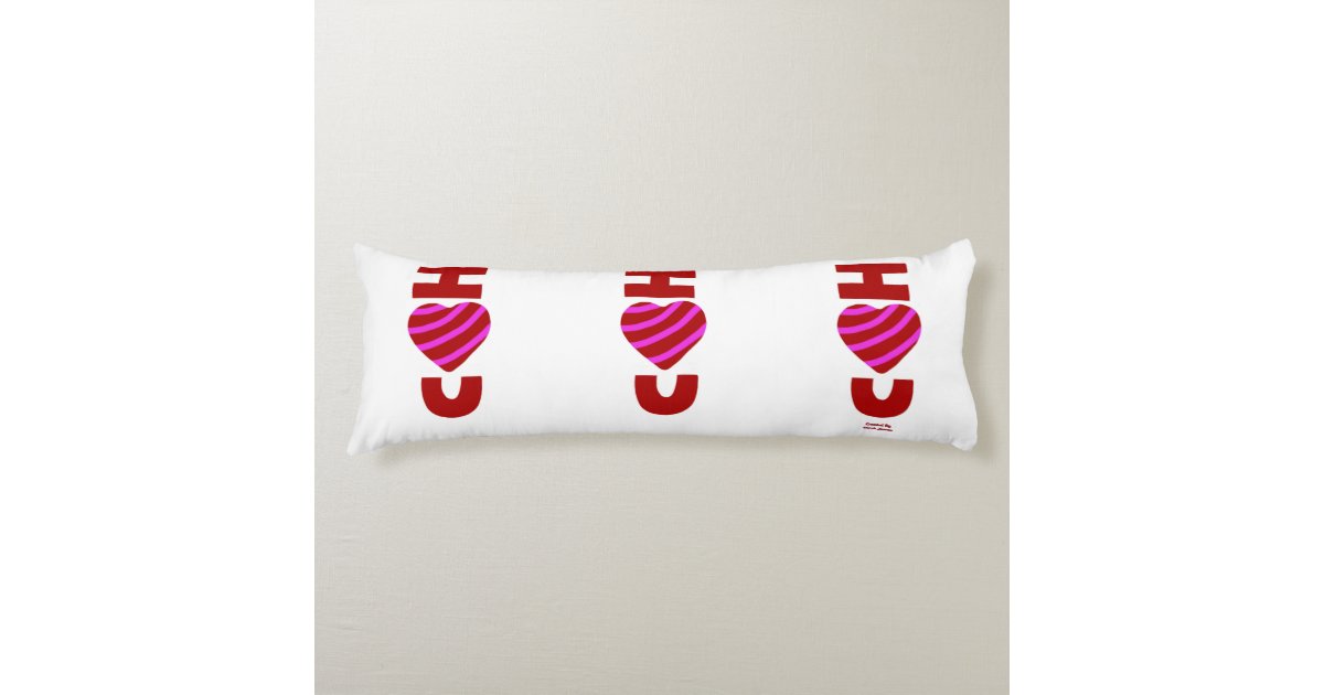 I Love You Body Pillow