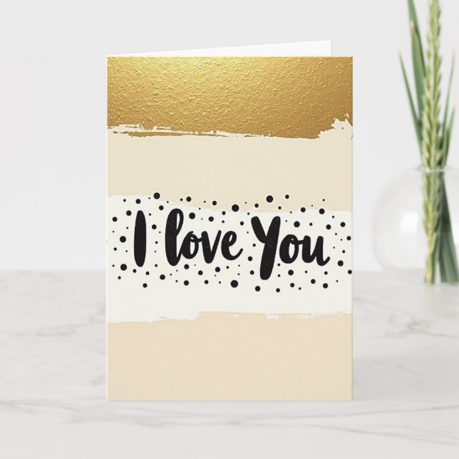 I Love You Bold Stroke Card (Front)