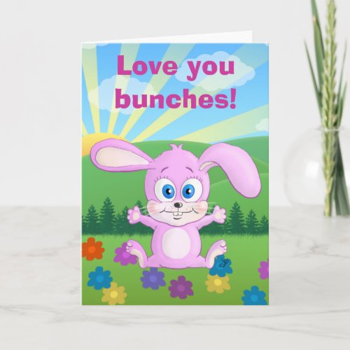 I love you bunches _ Huggy Bunny card