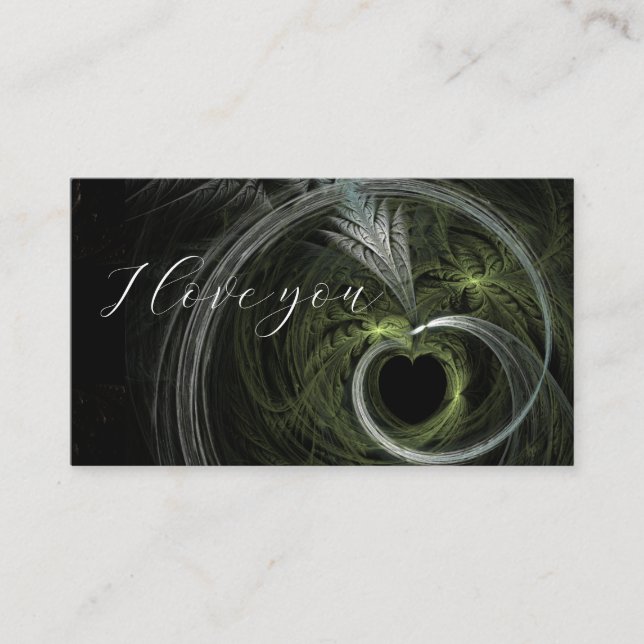 I love you  business card (Front)