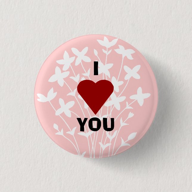I love you button. button (Front)