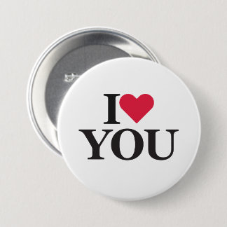 I Love You Button Pin – Romantic Gift, Cute