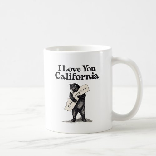 I Love You California Bear Hug Coffee Mug