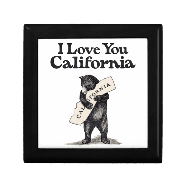 I Love You California Bear Hug Gift Box (Front)