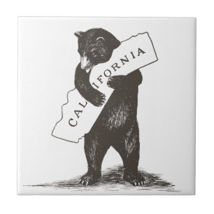 I Love You California Ceramic Tile