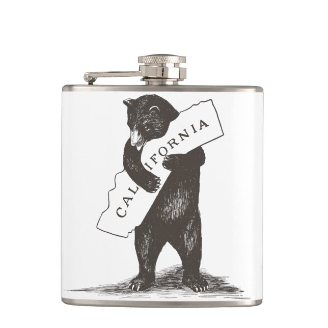 I Love You California Hip Flask (Front)