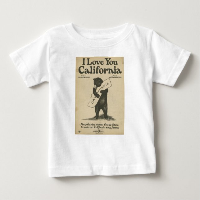 I Love You California Kid’s Shirt (Front)