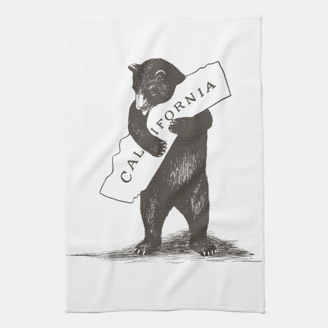 I Love You California Kitchen Towel (Vertical)