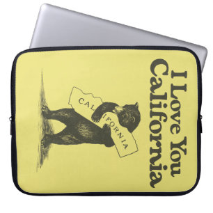 I Love You California Laptop Sleeve