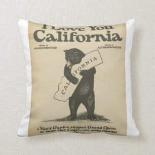 I Love You California Pillow