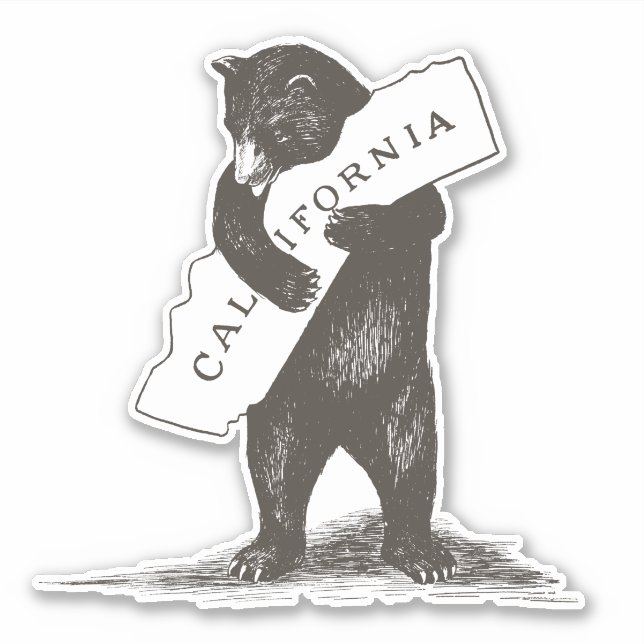 I Love You California Sticker (Front)