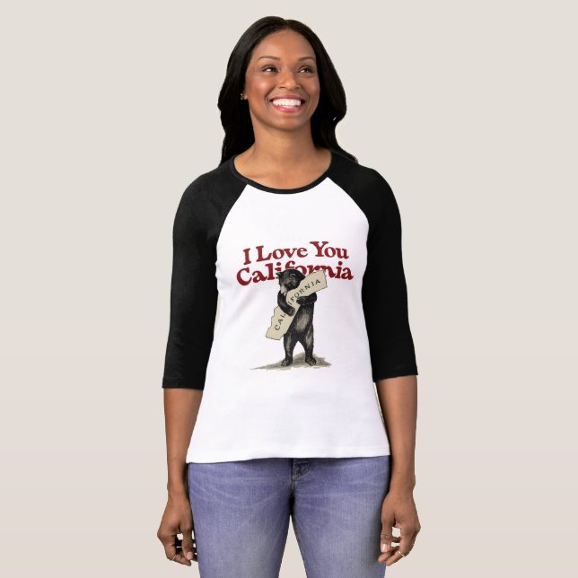 I Love You California T-Shirt (Front Full)