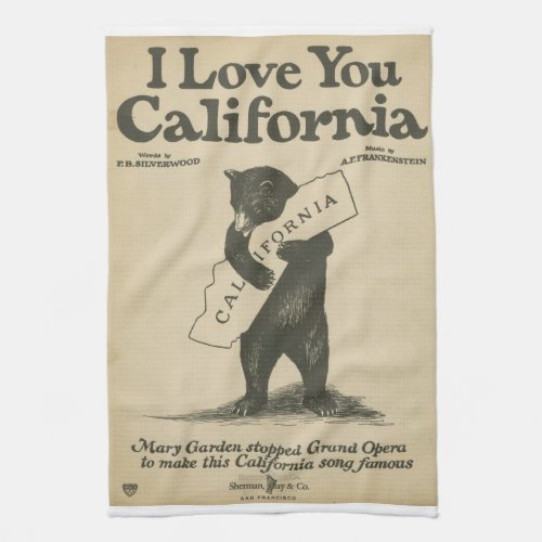 I Love You California Towel