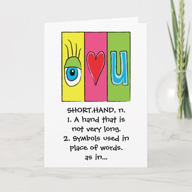 I Love You Card (Front)