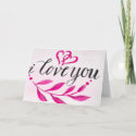 I LOVE YOU CARD