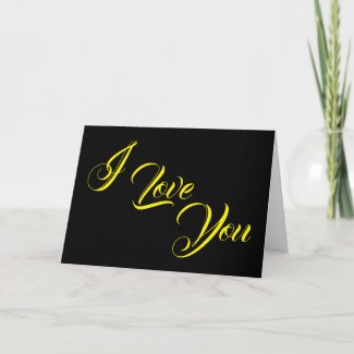 I Love You, card