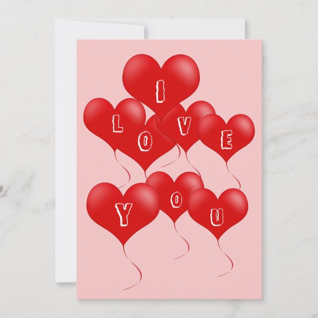 I love you card (Front)