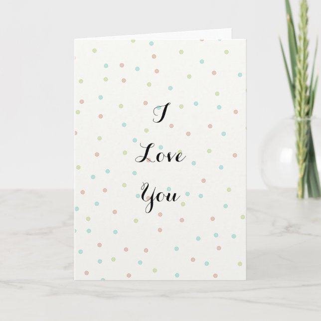 I Love You Card (Front)