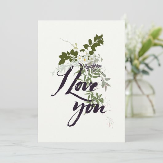I Love You Card (Standing Front)