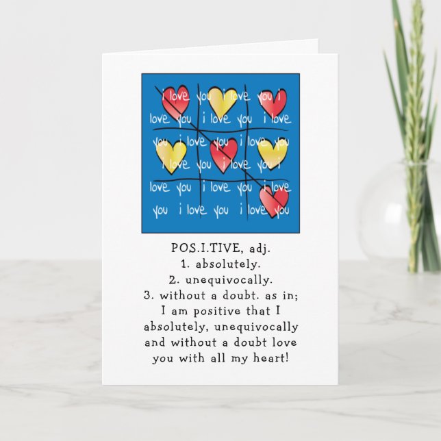 I LOVE YOU card for any occasion! (Front)