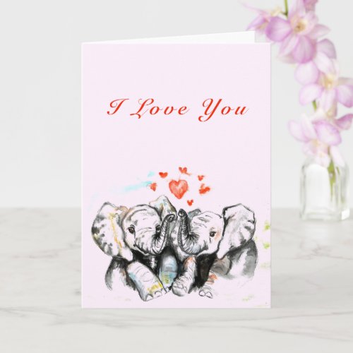 I Love You Card Romantic