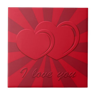 I love you ceramic tile