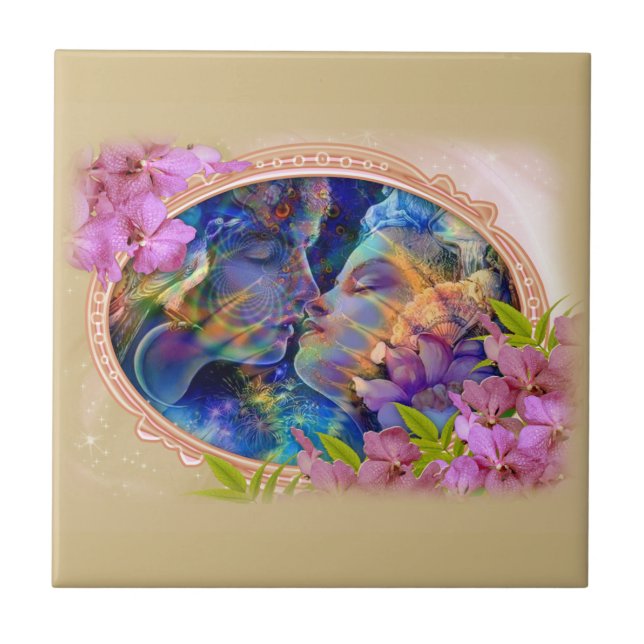 I love you ceramic tile (Front)