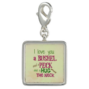I love you charm for bracelet bushel and peck