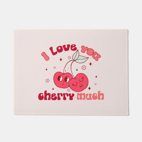 I Love You Cherry Much Doormat