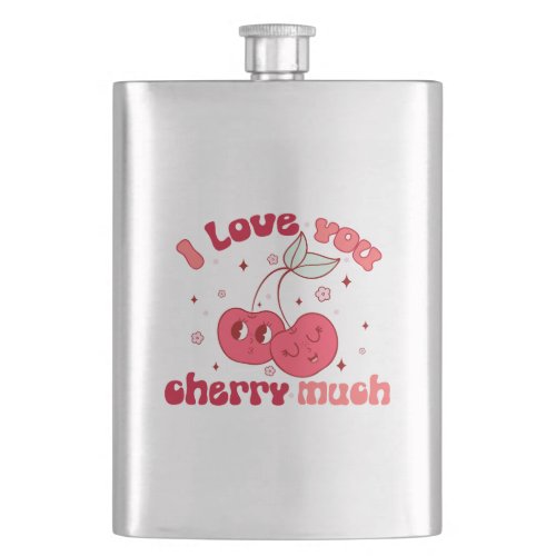 I Love You Cherry Much Flask