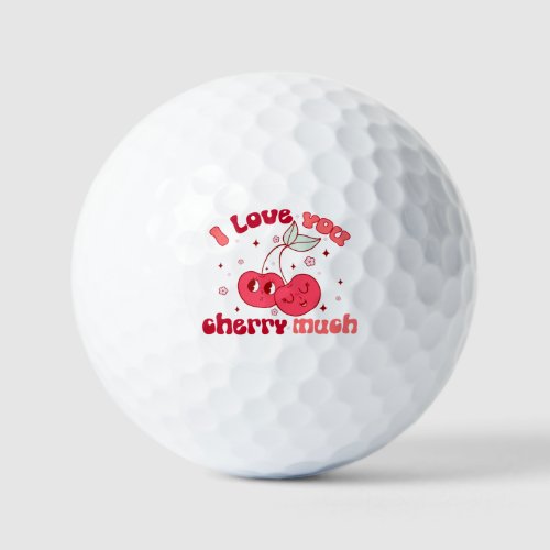 I Love You Cherry Much Golf Balls