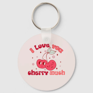 I Love You Cherry Much Keychain