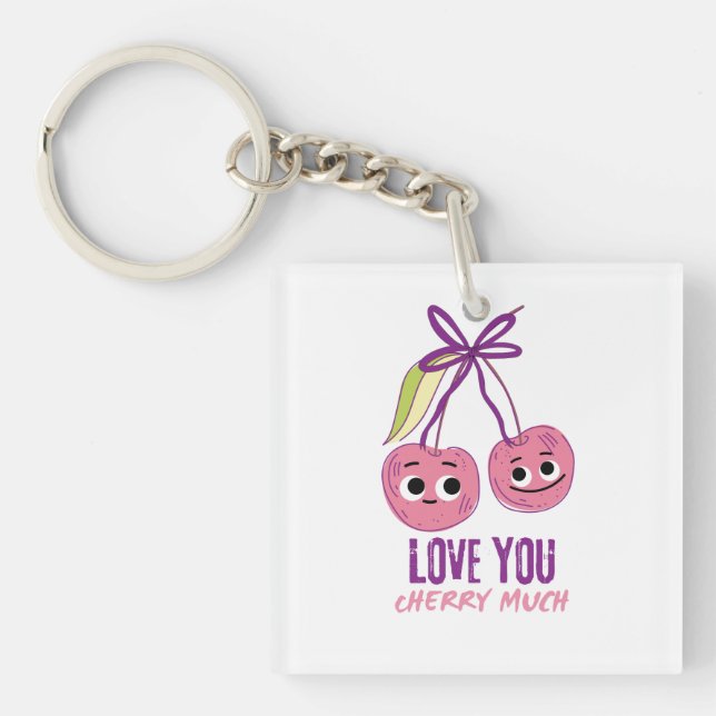 I LOVE YOU CHERRY MUCH KEYCHAIN (Front)