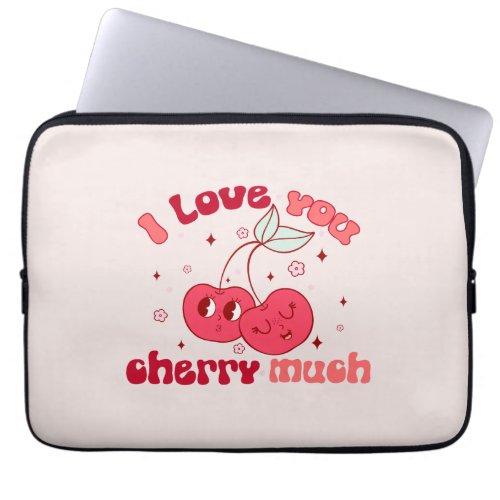 I Love You Cherry Much Laptop Sleeve