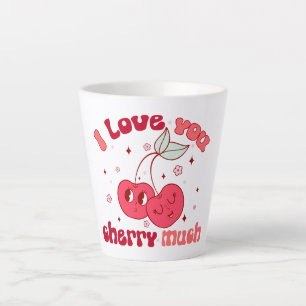I Love You Cherry Much Latte Mug