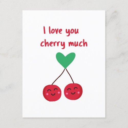 I Love You Cherry Much Valentine Enclosure Card