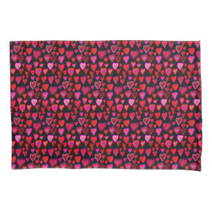 I love you, christmas heart pattern pillow case