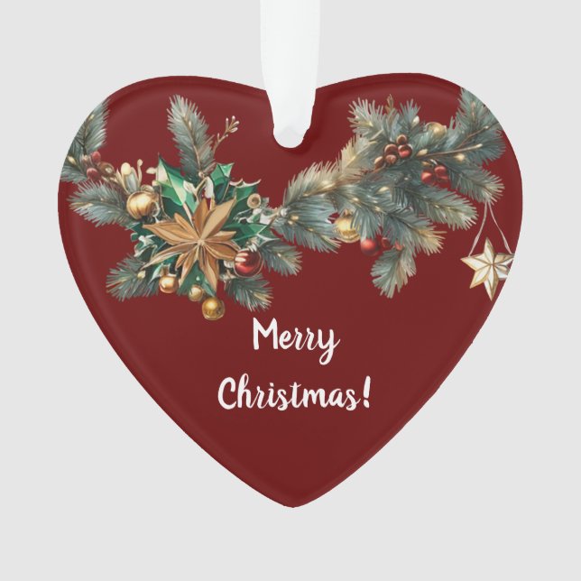 I love you Christmas Ornament (Front)
