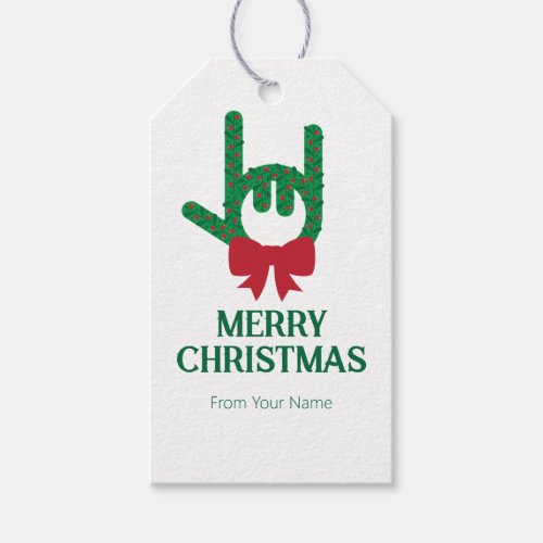 I Love You Christmas Wreath Gift Tags