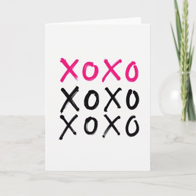 I Love You Classic Xoxo Card (Front)
